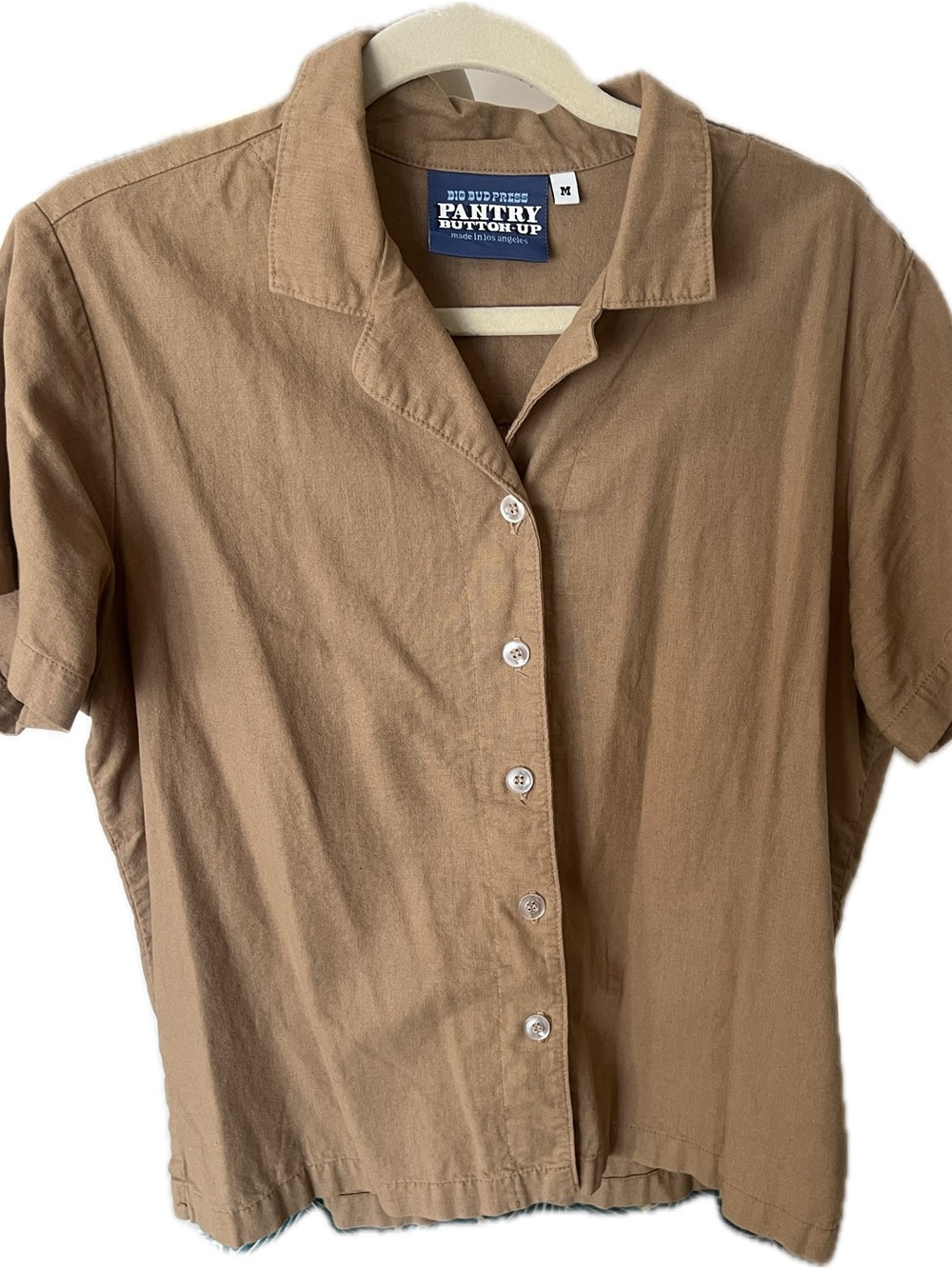 Big Bud Press Pantry Button Up in Beige - Picture 7 of 11